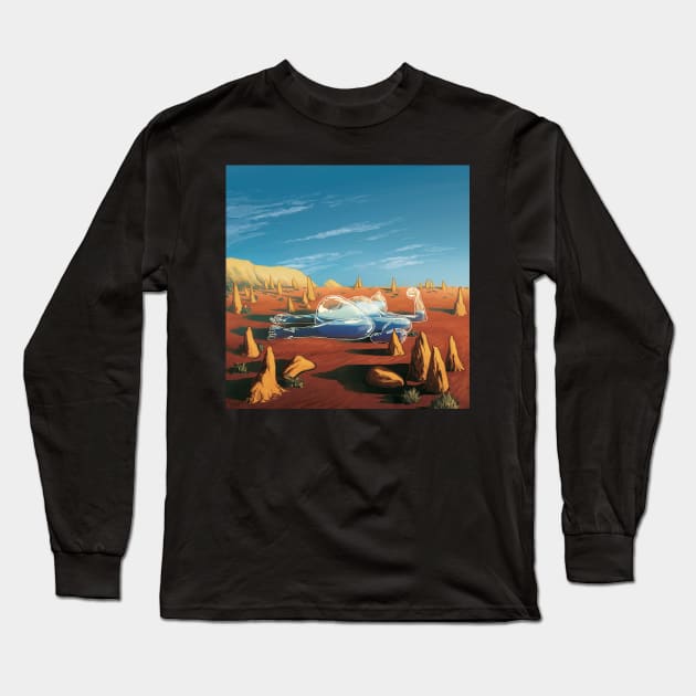 Half Full Long Sleeve T-Shirt by 48Tuesdays